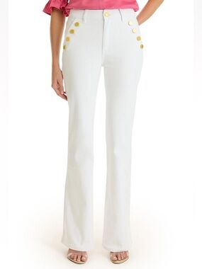 The Noli Shop White Allegra Bootcut Jeans Size 29